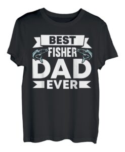Angler Fischer Vater Fischer Papa Fisch T-Shirt