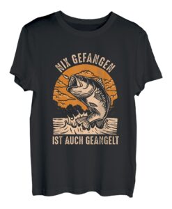Angler Nix Gefangen Auch Geangelt Fischer Fischerei Geschenk T-Shirt