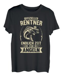 Angler Rentner Endlich Zeit zum Angeln Rente T-Shirt