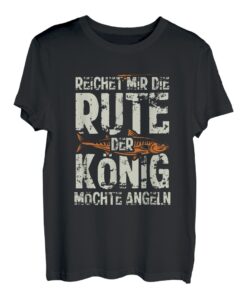 Angler Shirt Herren Jungs Angel Geschenk Reichet mir Rute T-Shirt