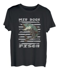 Angler Sprüche mir doch Fisch T-Shirt