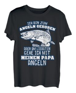 Angler T-Shirt Kinder Vater und Sohn Angeln T-Shirt T-Shirt