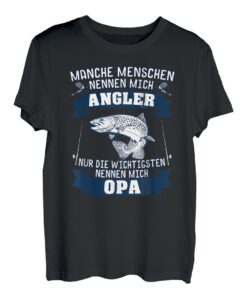 Angler T-Shirt Opa Fischen Fisch Lustiges Angeln Geschenk T-Shirt