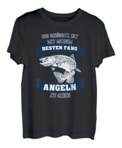 Angler T-Shirt Paar Partner Frau Bester Fang Angeln Geschenk T-Shirt