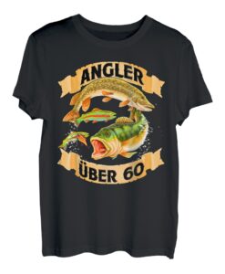 Angler über 60 - Angel T Shirt - Geburtstags Geschenk