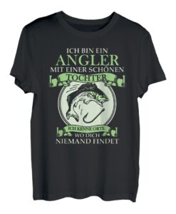 Angler und Tochter, Angler, Vater und Tochter, Angelrute T-Shirt