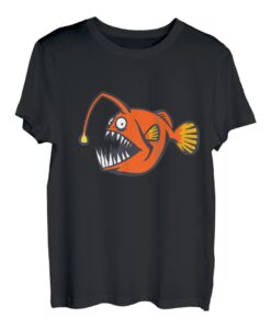 Anglerfisch Tiefsee Angeln Atlantik Raubfisch Laternenfisch T-Shirt