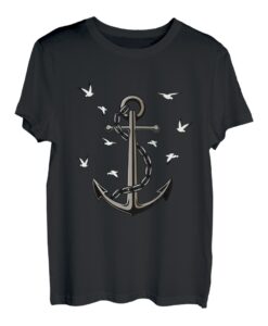 ANKER KETTE MÖWEN Geschenk Idee Bild Spruch Küste Hafen Meer T-Shirt