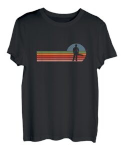 Arborist Kettensäge Baumschneider Logger Silhouette Retro T-Shirt