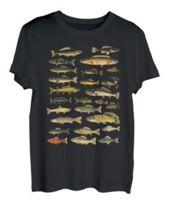 Arten von Süßwasserfischarten Angeln Grafik Tees T-Shirt