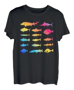 Arten von Süßwasserfischarten, Biologie, Angelthema T-Shirt