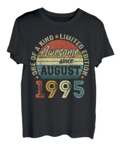 August 1995 Lustige Geschenke 27. Geburtstag Männer Frauen T-Shirt