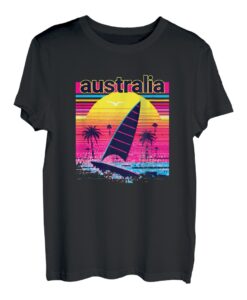 Australien Retro 80er Jahre Stil Souvenir Strand T-Shirt