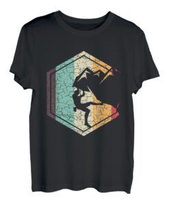 Awesome Rock Climbing Retro Mountain Climber Hiker Alpinismus T-Shirt