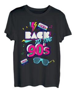 Back To 90's Tees Vintage Retro 90er Jahre Outfit Grafik Design T-Shirt