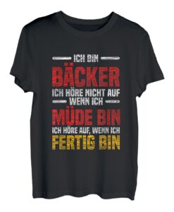 Bäcker-Meister und Bäckerin Geschenk-Idee I Konditor Sprüche T-Shirt