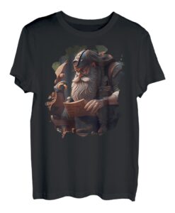 Backprint Schreiner und Holzschnitzer Holzbearbeiter T-Shirt