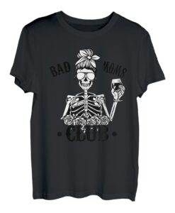 Bad Moms Club Leopard Schädel Mama Lustige Mutter Muttertag Geschenke T-Shirt