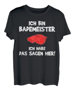 Bademeister T-Shirt Schwimmbad Schwimmen Geschenk T-Shirt