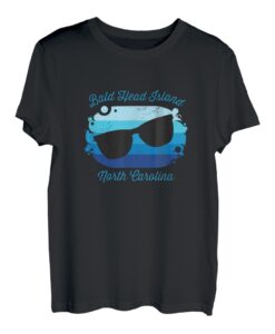 Bald Head Island NC North Carolina Souvenir nautischer Surfer T-Shirt