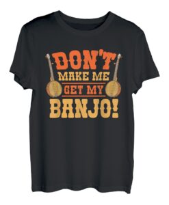 Banjo Vintage Retro Bluegrass Musik Fans Banjo Player T-Shirt