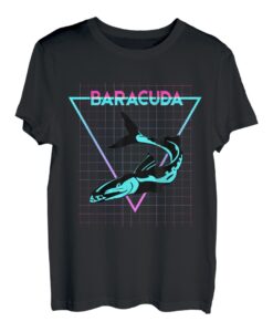 Baracuda Fish Aesthetic Retro Baracuda Angeln T-Shirt