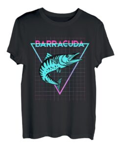 Barracuda Fischangeln Ästhetisch Retro Barracuda T-Shirt