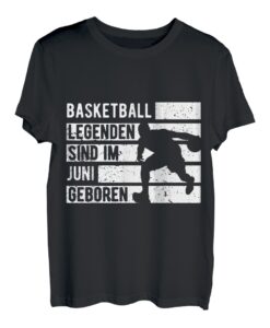Basketball Legenden sind im Juni geboren Jungs Geburtstag T-Shirt