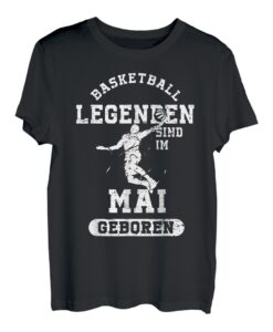 Basketball Legenden sind im Mai geboren Jungs Geburtstag T-Shirt