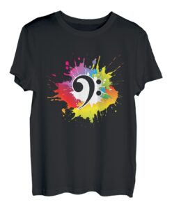 Bassschlüssel Musiker Bassist Gitarrist Orchester Konzert T-Shirt