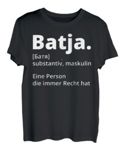 Batja Papa Vater Vatertag Russland Russisch Russe T-Shirt