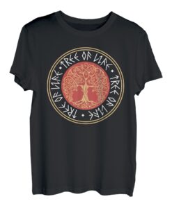 Baum des Lebens Wikinger Keltischer Baum des Lebens nordisches Design T-Shirt