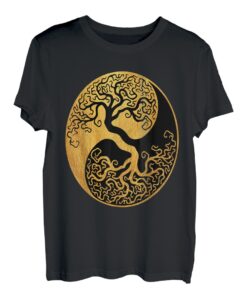 Baum des Lebens | Yin-Yang-Symbol T-Shirt