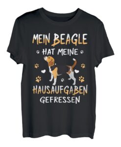 Beagle hat meine Hausaufgaben gefressen Hund Beagle Geschenk T-Shirt