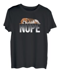 Beagle Lustiger Beagle Nope Faulpelz Hundeliebhaber Geschenk T-Shirt
