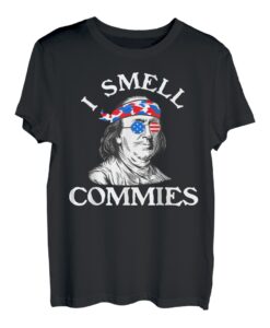 Ben Franklin I Smell Commies 4. Juli Politischer Humor Tee T-Shirt