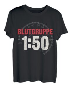 Benzin Gemisch Blutgruppe 1:50 Sprit Motorrad 2 Takter T-Shirt