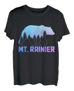 Berg. Rainier Washington Bear Grizzly Pride im Freien, Vintage-Stil T-Shirt
