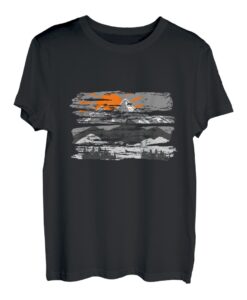 Berge Wälder Planke Geschenk T-Shirt