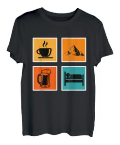Bergfan Kaffeelover Bierfan Summit Wanderer Summit T-Shirt