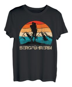 Bergführer Wanderer und Bergsteiger klettern Bergfan T-Shirt