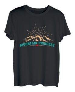 Bergprinzessin Bergfan klettern wandern Berge Wanderlust T-Shirt