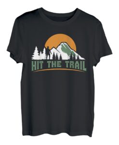 Bergsteiger Hit the Trail Wanderlust Berge Wandern Bergfan T-Shirt