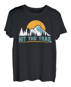Bergsteiger Hit the Trail Wanderlust Berge Wandern Bergfan T-Shirt
