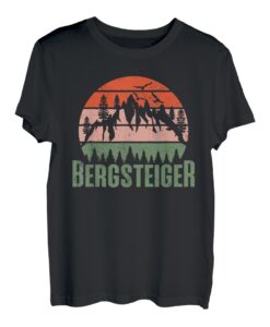 Bergsteiger klettern Berge Bergfan Gipfelstürmer Wandern T-Shirt