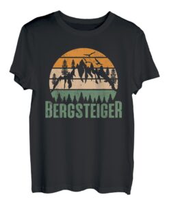 Bergsteiger klettern Berge Bergfan Gipfelstürmer Wandern T-Shirt