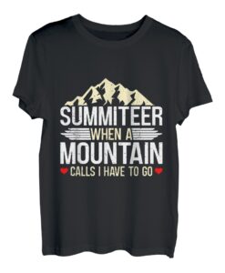 Bergsteiger Wenn Berg ruft muss ich gehen Wanderer T-Shirt