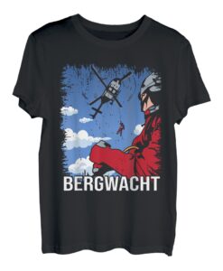Bergwacht Bergrettung Alpine Hubschrauber Rettung Design T-Shirt