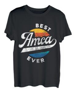 Best Amca Ever Türkischer Onkel Retro Geschenk T-Shirt