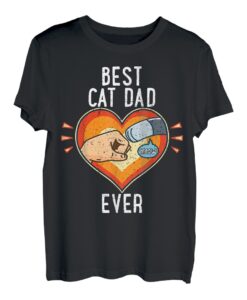 Best Cat Dad Ever Vintage Cat Daddy Geschenk Vatertag T-Shirt